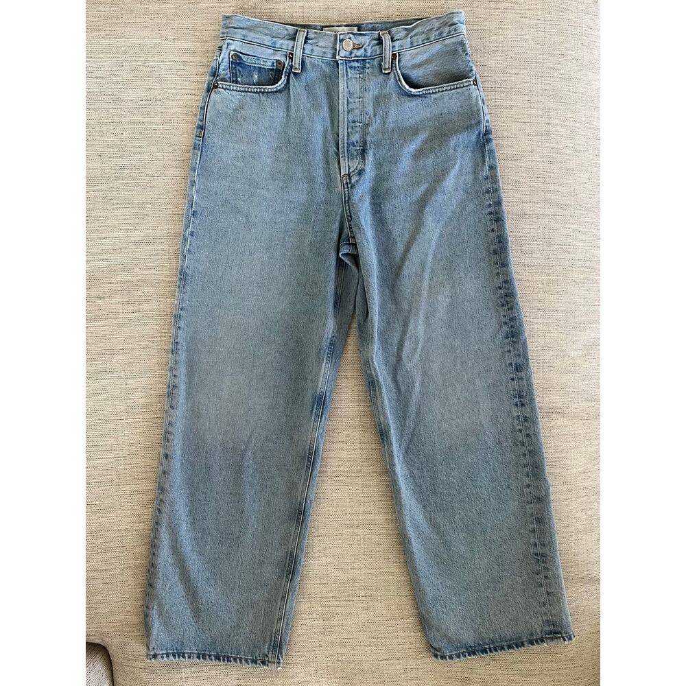 AGOLDE Low Slung Baggy Petite 25 Void Jeans Wide Leg Denim - Picture 3 of 8